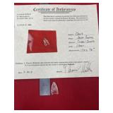 Clovis with Thomas Mathews COA from North Carolina