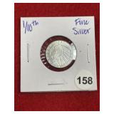 1/10th Fine Silver Coin