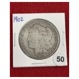1902 Morgan Silver Dollar Coin