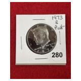 1973 S Kennedy Half Dollar Silver Coin