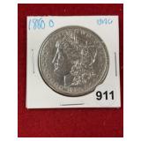1880 O UNC Morgan Silver Dollar Coin