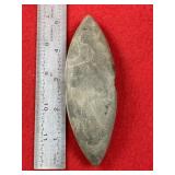 Bannerstone Indian Artifact Arrowhead