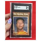 1962 Topps Mickey Mantle Baseball Card