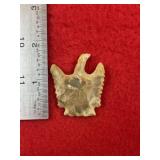 Bird Effigy Indian Artifact Arrowhead