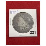 1882 O Morgan Silver Dollar Coin