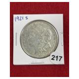 1921 S Morgan Silver Dollar Coin