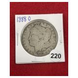 1888 O Morgan Silver Dollar Coin