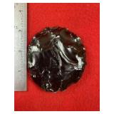 Obsidian Chipped Blade Indian Artifact Arrowhead