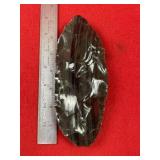 Obsidian Chipped Blade Indian Artifact Arrowhead