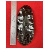 Obsidian Chipped Blade Indian Artifact Arrowhead