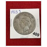 1923 S Peace Silver Dollar Coin