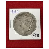 1922 S Peace Silver Dollar Coin