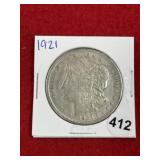 1921 Morgan Silver Dollar Coin