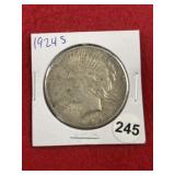 1924 S Peace Silver Dollar Coin