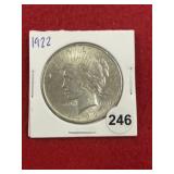 1922 Peace Silver Dollar Coin