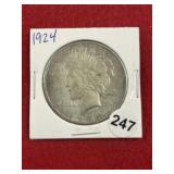 1924 Peace Silver Dollar Coin