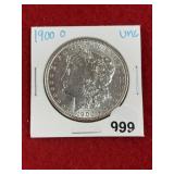 1900 O UNC Morgan Silver Dollar Coin