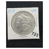 1878 UNC Morgan Silver Dollar Coin
