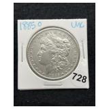1885 O UNC Morgan Silver Dollar Coin