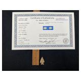 Scallorn Bird Point with Sam Johnson COA from Mont