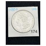 1880 O UNC Morgan Silver Dollar Coin