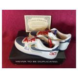 Hand Signed pair of Nolan Ryan Nike Shoes