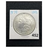1879 UNC Morgan Silver Dollar Coin