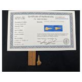 Miniature Paddle Drill with Sam Johnson COA from N