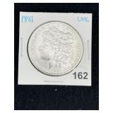 1881 UNC Morgan Silver Dollar Coin