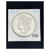 1881 O UNC Morgan Silver Dollar Coin