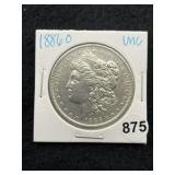 1886 O UNC Morgan Silver Dollar Coin