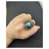 Turquoise & Silver Ring