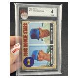 1968 Topps Nolan Ryan & Jerry Koosman Baseball Car