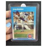 1987 Fleer Greg Maddux Baseball Card