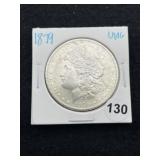 1879 UNC Morgan Silver Dollar Coin