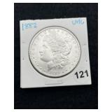 1882 UNC Morgan Silver Dollar Coin