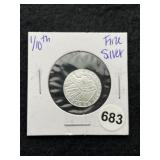 1/10th Fine Silver Coin