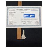 Paddle Drill with Sam Johnson COA from Pike County