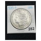 1885 O UNC Morgan Silver Dollar Coin