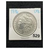 1896 UNC Morgan Silver Dollar Coin