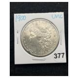 1900 UNC Morgan Silver Dollar Coin