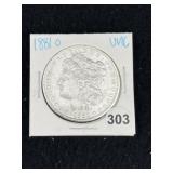1881 O UNC Morgan Silver Dollar Coin