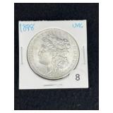 1898 UNC Morgan Silver Dollar Coin