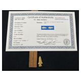 Alba Bird Point with Sam Johnson COA from Howard C