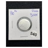1/10th Fine Silver Coin