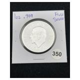 1 Ounce .999 Fine Silver Round Coin