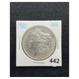 1900 UNC Morgan Silver Dollar Coin