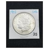 1902 UNC Morgan Silver Dollar Coin