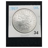 1891 O UNC Morgan Silver Dollar Coin