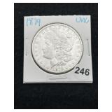 1879 UNC Morgan Silver Dollar Coin